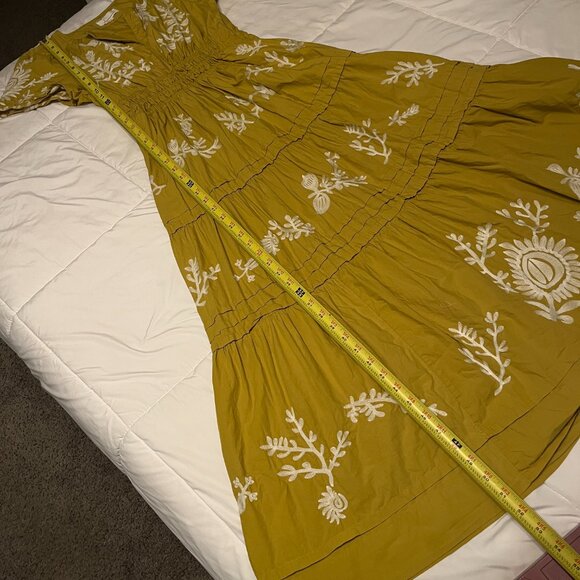 Anthropologie The Somerset Dress Small Embroidered Forest Fairy Maxi Boho Grunge - Picture 16 of 16